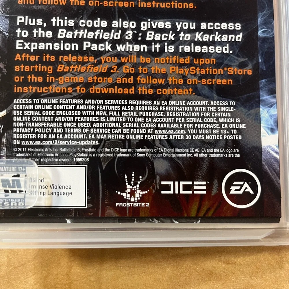 Battlefield 3 Premium Edition (Sony PlayStation 3, 2012) With Manual PS3 Game